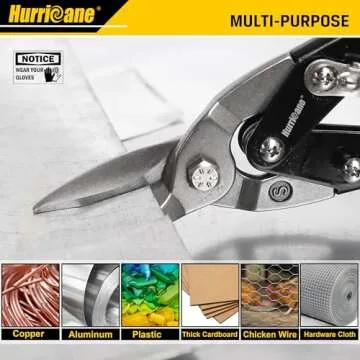 Heavy Duty HURRICANE 10 Inch Aviation Tin Snips