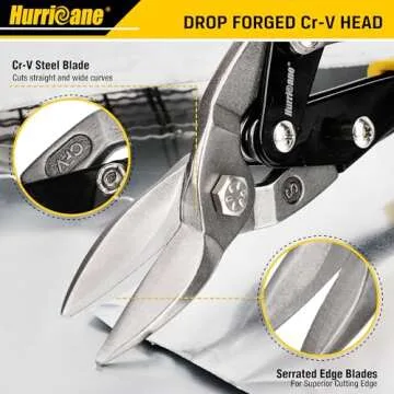 Heavy Duty HURRICANE 10 Inch Aviation Tin Snips