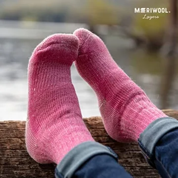 MERIWOOL Kids Hiking Socks - 3 Pairs of Comfort