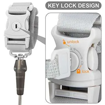 Blisstime Toddler Leash with Key Lock - Safe and Comfortable Child Leash