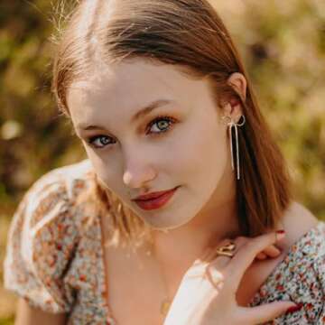 Long Chain Bow Dangle Drop Tassel Earrings for Women Statement Ribbon Fringe Waterfall Dangling Wedd...