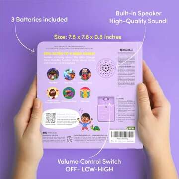 Bible Stories - Christian Sound Book, Sing Along Bible Songs | Christening, Dedication, Baptism Gifts for Boys, Girls, Kids, Babies | Religious Toys, Interactive Music Books for Toddlers