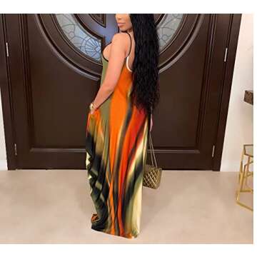 BessCops Summer Maxi Dresses for Women 2025 Plus Size Sundresses Casual Fashion Sleeveless Loose Lon...