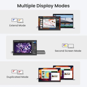 KQC 15.6" FHD IPS Portable Monitor for Gaming & Work