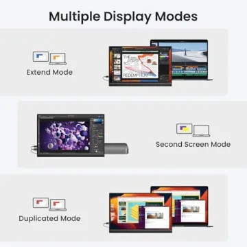 KQC 15.6" FHD IPS Portable Monitor for Gaming & Work