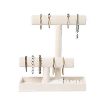 ByKen Stylish 2 Tier Jewelry Holder for Elegant Display