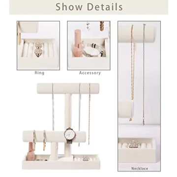 Stylish ByKen 2 Tier Jewelry Holder for Elegant Display