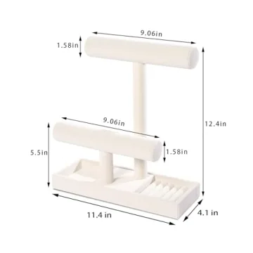 Stylish ByKen 2 Tier Jewelry Holder for Elegant Display
