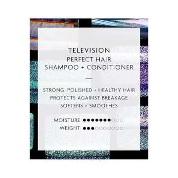 R+Co Television Perfect Hair Shampoo + Conditioner + Cool Wind pH Deluxe Sample | Body + Shine + Smoothing for All Hair Types | Vegan + Cruelty-Free | 8.5 Oz (set of 2)+ .5 Oz Deluxe Sample