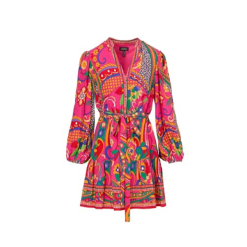 Adrianna Papell Printed Short Dress for Women 10