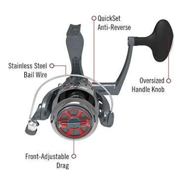 Quantum Optix Spinning Fishing Reel - Versatile and Durable