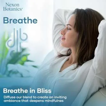 Breathe Essential Oil Blend 30 ml - Breath Ease Sinus Relief with Menthol Oils - for Humidifiers, Diffusers, and Aromatherapy - Nexon Botanics
