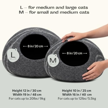 MEOWFIA Cat Cave - Handmade Merino Wool Cat Bed