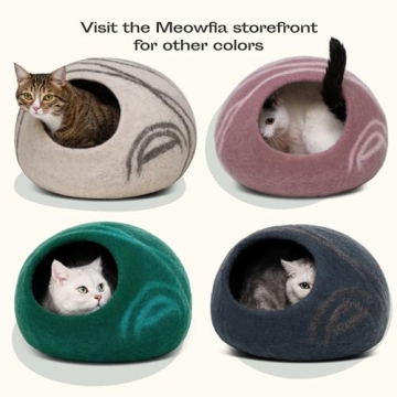 MEOWFIA Cat Cave - Handmade Merino Wool Cat Bed