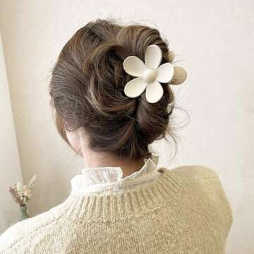Stylish Flower Hair Clips 8PCS for Women and Girls
