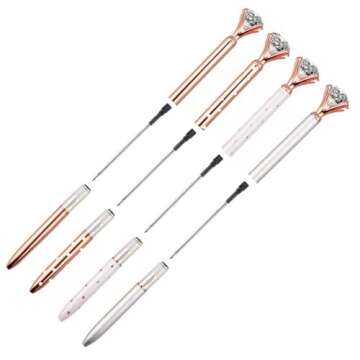 LONGKEY Set of 12 Diamond Pens - Elegant Writing Gifts