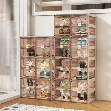 BINSIO Elegant Shoe Rack Organizer - Portable & Stylish