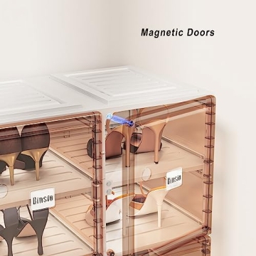 BINSIO Elegant Shoe Rack Organizer - Portable & Stylish