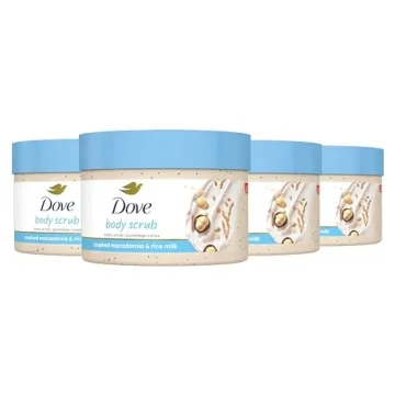Dove Exfoliating Body Polish Scrub Reveals Visibly Smoother Skin Macadamia & Rice Milk Body Scrub Th...