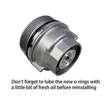 FOKES Oil Filter housing Cover,Compatible with Toyota 4Runner Avalon Camry Fj Cruiser Highlander RAV4 Sienna Tacoma Tundra Venza more. Replace 15620-31060 1562031060 15643-31050(All Aluminum)