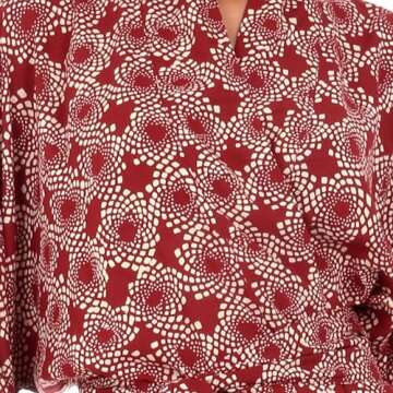 NOVICA Artisan Handmade Batik Robe – Ruby Red Style