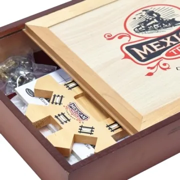 Mexican Train Domino Set in Wooden Box for Age 8+