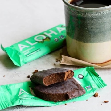 ALOHA Organic Chocolate Mint Protein Bars - 12 Pack
