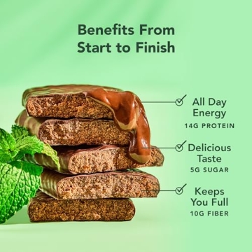 ALOHA Organic Chocolate Mint Protein Bars - 12 Pack