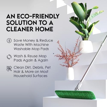 Turbo Microfiber Mop System for Easy Floor Cleaning