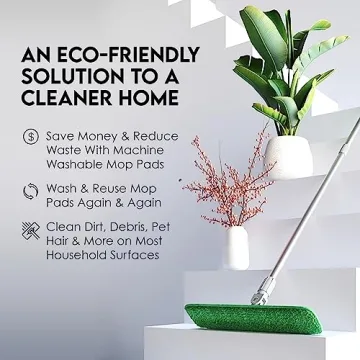Turbo Microfiber Mop System for Easy Floor Cleaning