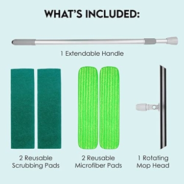 Turbo Microfiber Mop System for Easy Floor Cleaning