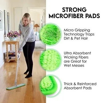 Turbo Microfiber Mop System for Easy Floor Cleaning