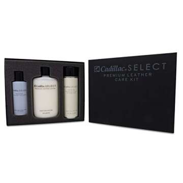 Cadillac Select Premium Leather Care Kit - Leather Cleaner, Lotion Conditioner & Water & Stain Prote...
