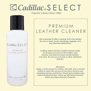 Cadillac Select Premium Leather Care Kit - Leather Cleaner, Lotion Conditioner & Water & Stain Protector