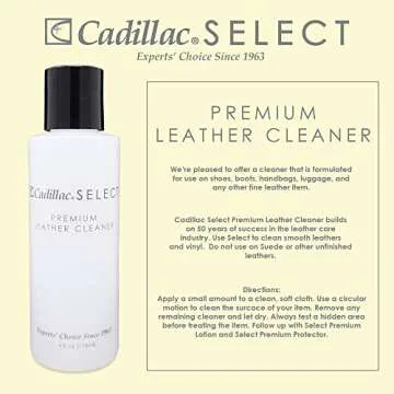 Cadillac Select Premium Leather Care Kit - Leather Cleaner, Lotion Conditioner & Water & Stain Protector