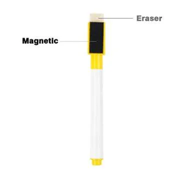 Magnetic Refrigerator Chalkboard,Weekly Menu, Meal Planner, Grocery Shopping List, Dry Erase Board, for Kitchen Fridge with 8 Color Magnetic Markers (16inchx12inch)