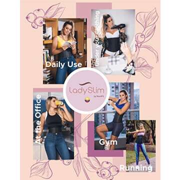 Premium Lady Slim Latex Waist Trainer for Women