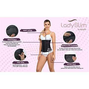 Premium Lady Slim Latex Waist Trainer for Women