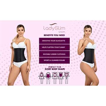 Premium Lady Slim Latex Waist Trainer for Women