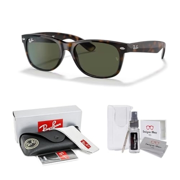 Ray-Ban RB2132 New Wayfarer Sunglasses for All + Bundle