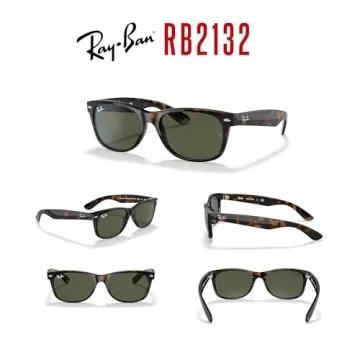 Ray-Ban RB2132 New Wayfarer Sunglasses for All + Bundle