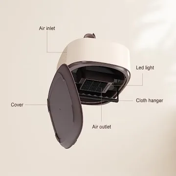 LETTON 600W Portable Clothes Dryer for Compact Living