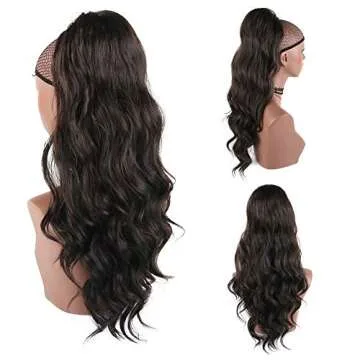 CINHOO Elegant Body Wavy Drawstring Ponytail Extension