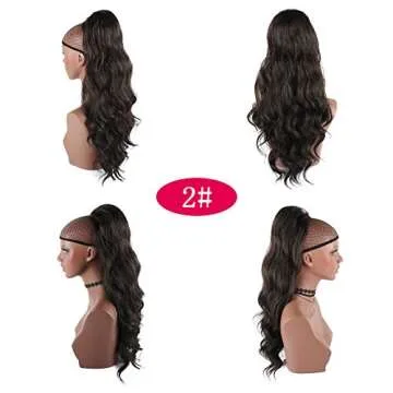 CINHOO Elegant Body Wavy Drawstring Ponytail Extension