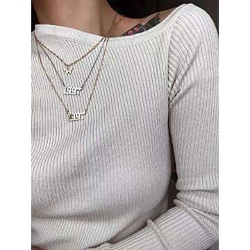 Glimmerst Birthday Year Necklace, 18K Gold Plated Stainless Steel Birth Year 1992 Number Pendant Necklace Memorable Anniversary Jewelry for Women