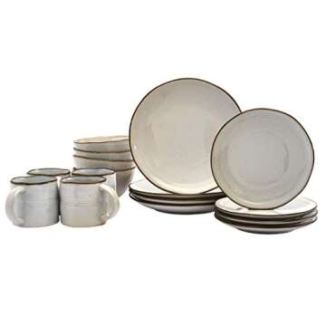 Shop Elegant Stoneware Dinnerware Set for 4