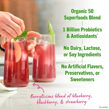 Orgain Superfoods Powder - Berry Flavor for Vitality