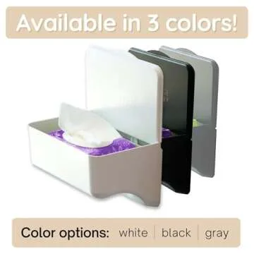 Storage Theory Bathroom Wipes Holder Dispenser with Shelf