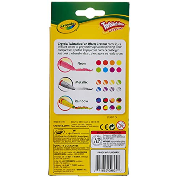 Crayola Twistables Fun Effect Crayons 24 Count for Kids