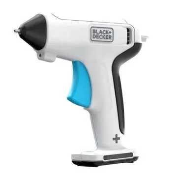 BLACK+DECKER 4V MAX Cordless Glue Gun, USB Rechargeable (BCGL115FF), White